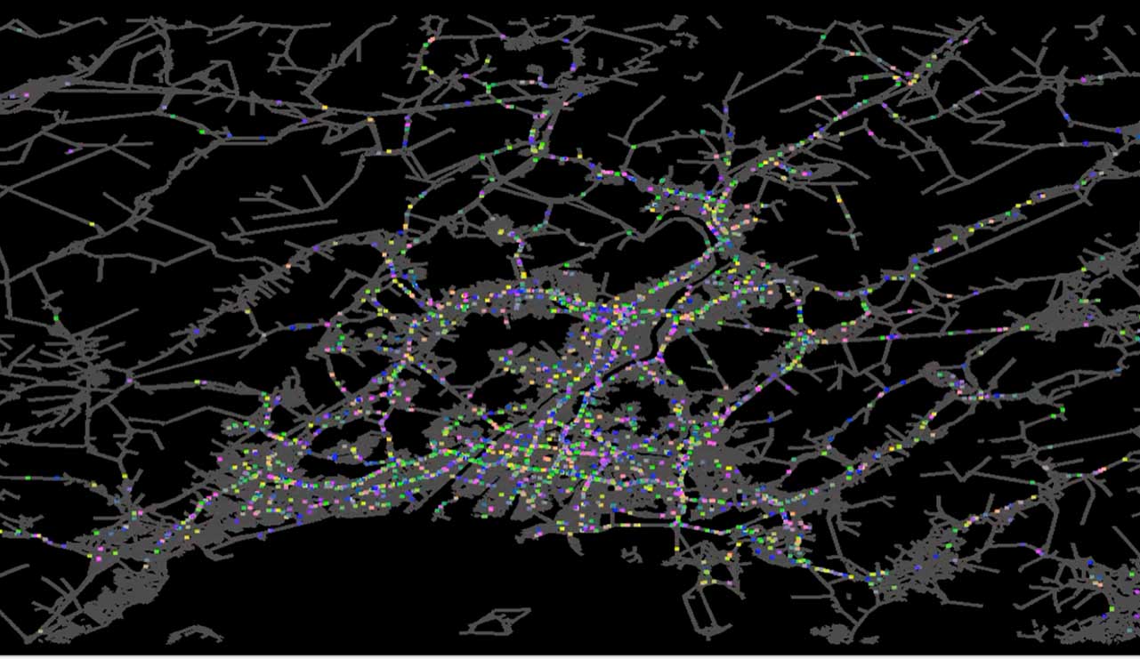 図表3　広島市における交通シミュレーション