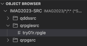 Figure 17 Listing of source members